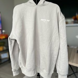 Cream White Fox Boutique Hoodie size M/L